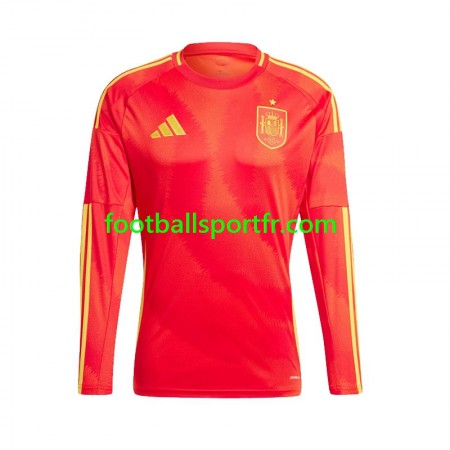 Tenue Espagne Domicile UEFA Euro 2024 Maillot de Foot ML